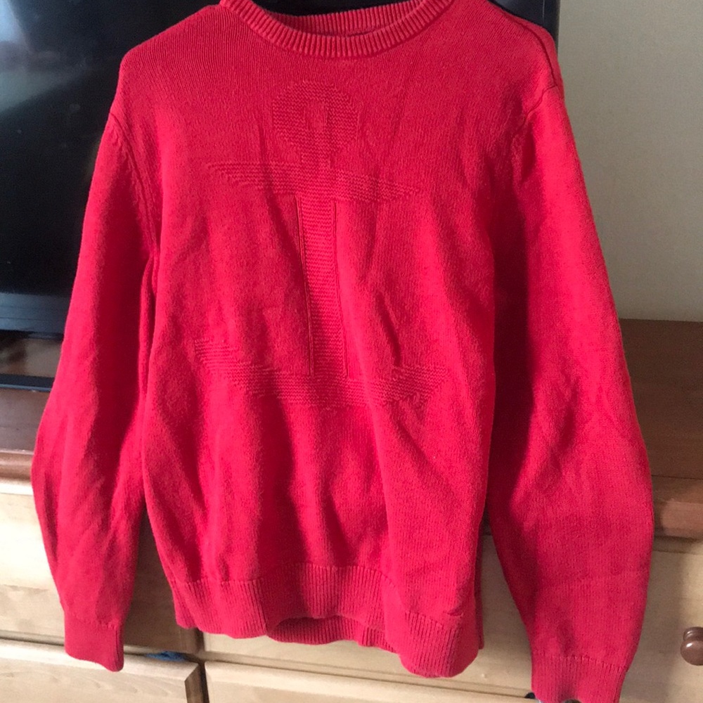 nautica sweater with anchor detail